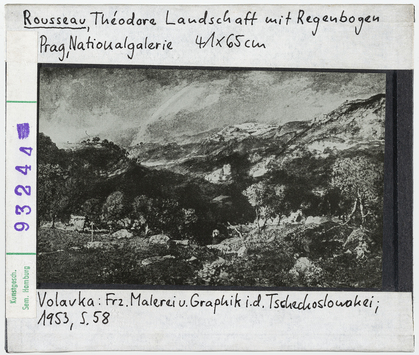 Vorschaubild Théodore Rousseau: Landschaft mit Regenbogen. Prag, Nationalgalerie 